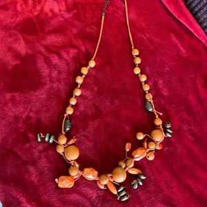 Orange Necklace-long